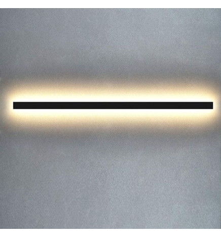 LED-Seinävalaisin - Lineaarinen - OULU MUSTA - 0.44m - 0.94m - 1.44m - 1.94m - IP54