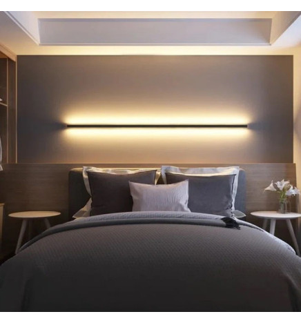 LED-Seinävalaisin - Lineaarinen - OULU MUSTA - 0.44m - 0.94m - 1.44m - 1.94m - IP54