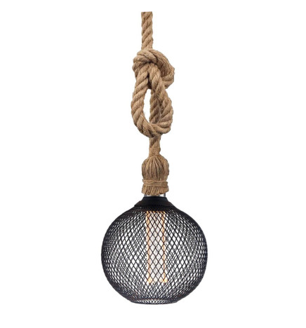 LED-pære - Moderne sort metal - 4W - E27 - G125 - Dæmpbar
