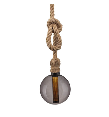Lampadina LED - Moderna - Vetro - Fumo Morbido - 4W - E27 - G125