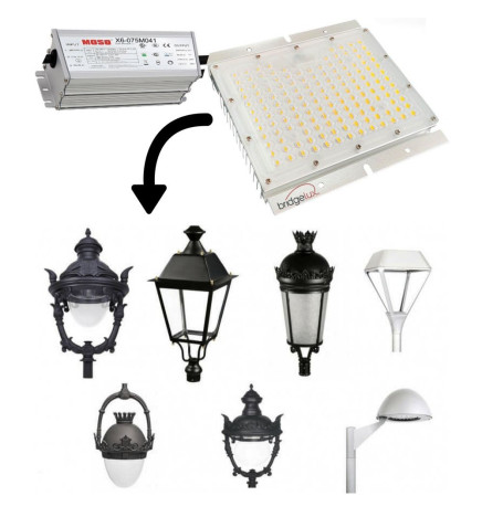 Optisches LED-Modul - 65W- MOSO - Dimmbar Programmierbar - HOHE LEUCHTDAUER 180Lm/W - Bridgelux
