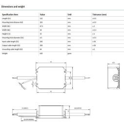 LED optisk modul - 65W - Philips XITANIUM Essential - Xi EP- Programmerbar - HØY LYSSTYRKE 180Lm/W - Bridgelux