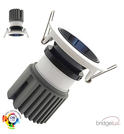 Encastré LED 15W - Orientable -BLANC - NOIR - CRI+92 - UGR13