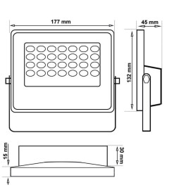 100W SOLAR LED Outdoor Floodlight - AVANT LUMILEDS - 5700K