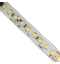 Striscia LED 220V | 120xLED/m | 20m | SMD2835 | 1450Lm/M | 14W/M | IP67 | Corte cada 10cm