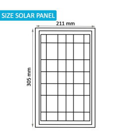 LED Lyskaster Utendørs SOLCELLE 100W AVANT LUMILEDS - 5700K