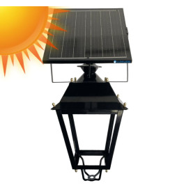 Solcelle-LED-lysstolpe - Villa - 300W  Chip LUMILEDS - Stål