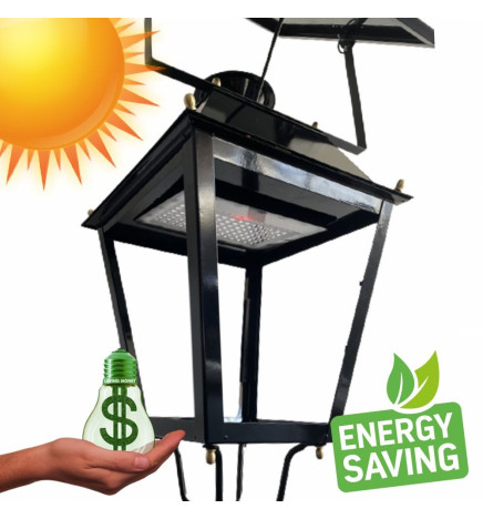 Aurinkoenergialla toimiva LED-katuvalo - Huvila - 300W Chip LUMILEDS - Teräs