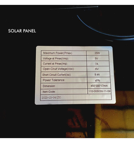 Solcelle-LED-lysstolpe - Villa - 300W  Chip LUMILEDS - Stål