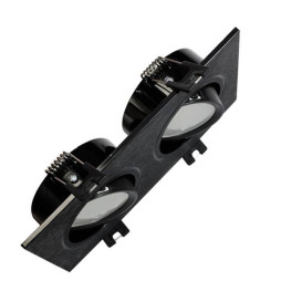 White Ring Frame - DOUBLE - adjustable for GU10