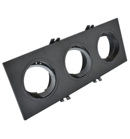 WHITE Frame Ring - TRIPLE - adjustable for GU10