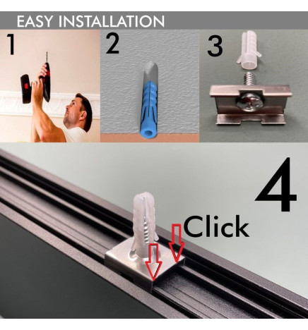 Linear LED Batten - NEW YORK  WHITE - 0.5m - 1m - 1.5m - 2m - IP54