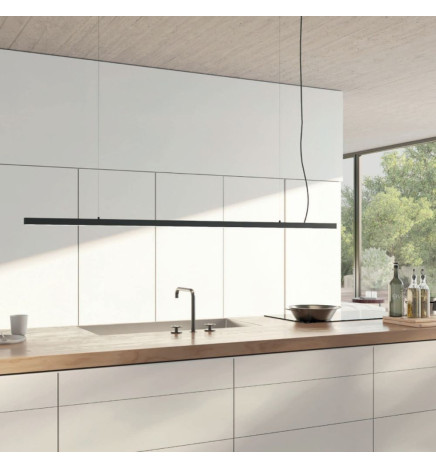 LED 72W Linear - 2 meters - Black - Strip Light + POSTDAM Pendant - UGR17