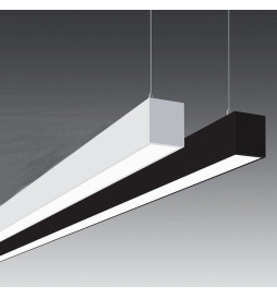 LED 72W Linear - 2 meters - Black - Strip Light + POSTDAM Pendant - UGR17