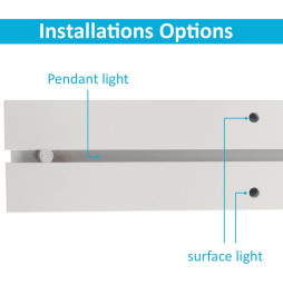 LED 72W Linear - 2 meters - Black - Strip Light + POSTDAM Pendant - UGR17