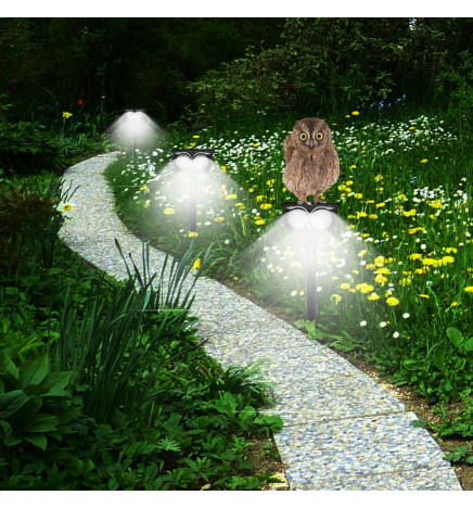 Grüne Solar-Gartenleuchte LED - IP65 -  4000K