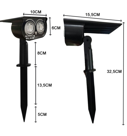 Pica  Solar jardín LED  - IP65 -  4000K
