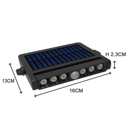 Adjustable Solar LED Spotlight - 5W - Motion sensor - 4000K
