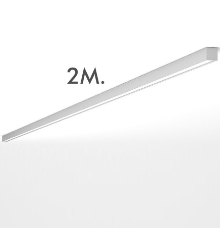 LED 72W Linear - 2 meters - Black - Strip Light + POSTDAM Pendant - UGR17