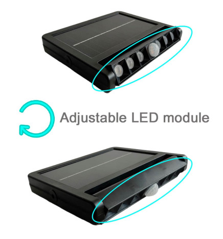 Adjustable Solar LED Spotlight - 5W - Motion sensor - 4000K