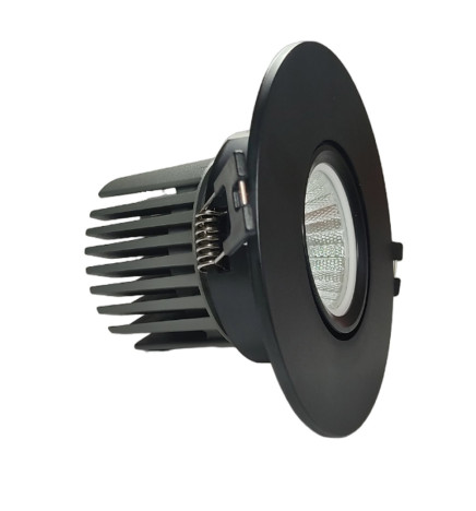 Encastré LED 15W - Orientable - NOIR - CRI+92 - UGR13
