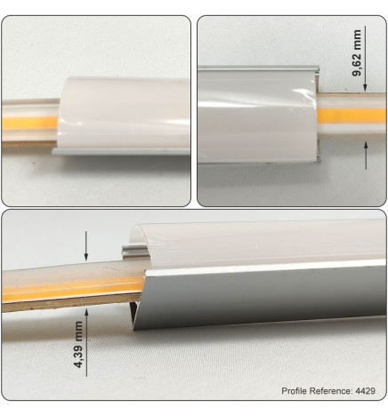 Ruban LED COB 24V | 480 LED/m | 30m | FLIP CHIP | 1200Lm |12W/M | CRI90 | IP20