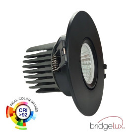 Encastré LED 15W - Orientable - NOIR - CRI+92 - UGR13
