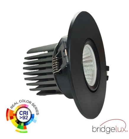Encastré LED 15W - Orientable - NOIR - CRI+92 - UGR13