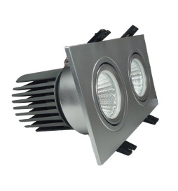 Encastré LED 30W - Orientable - BLANC Double - CRI+92 - UGR13