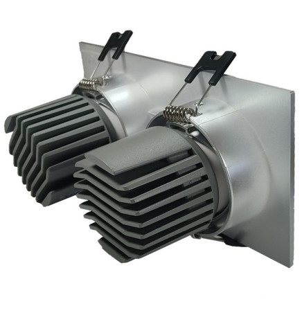 Downlight LED 30W -  Orientabile - BIANCO Doppio - CRI+92 - UGR13