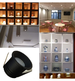 Faretto Downlight LED 5W - Nero - Bridgelux Chip -  UGR13