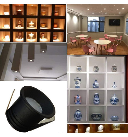 Faretto Downlight LED 5W - Nero - Bridgelux Chip -  UGR13