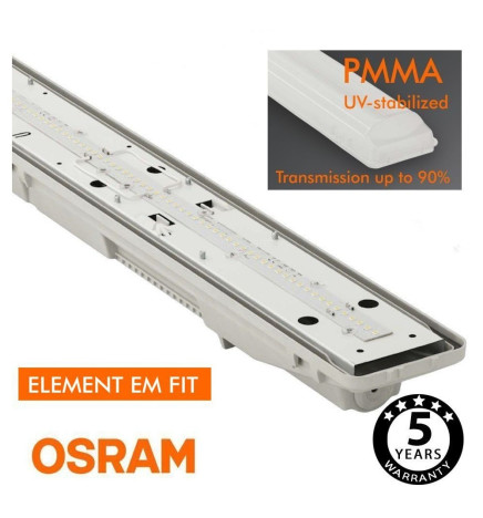 Integrated-LED Tri-Proof Light- PIR MOTION SENSOR -  44W-38W-32W-25W -  OSRAM Driver - 150cm