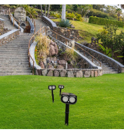 Grüne Solar-Gartenleuchte LED - IP65 -  4000K