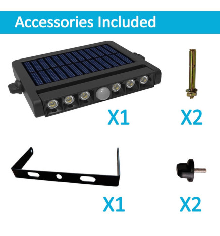 Adjustable Solar LED Spotlight - 5W - Motion sensor - 4000K