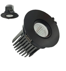 Encastré LED 15W - Orientable - NOIR - CRI+92 - UGR13