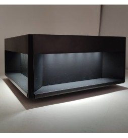 Solar LED-fyr 5W Chip - Väggmonterad - Kvadratisk - Aluminium - 20x20cm