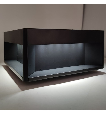 Solar LED-fyr 5W Chip - Väggmonterad - Kvadratisk - Aluminium - 20x20cm