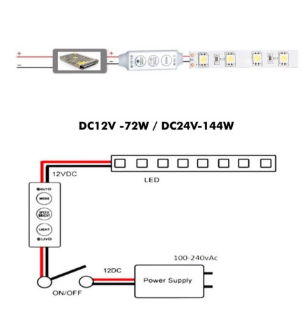 Mini Dimmer DC 12V / 24V