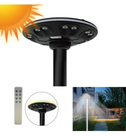 Réverbère SOLAIRELED - JARDIN - ABS - 4000K + Télécommande