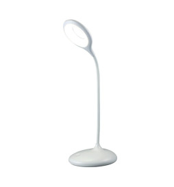 LED-Schreibtischlampe - 9W - ALESUND - Weißer Flexo - CCT Lithium-Batterie - Dimmbar