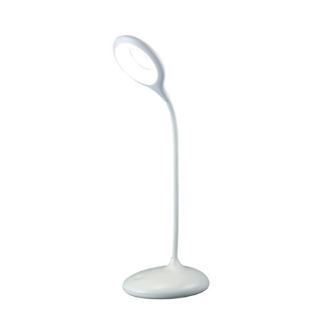 Lampada Scrivania LED - 9W - ALESUND - Flessibile bianco - CCT -  Batteria Litio - Dimmerabile