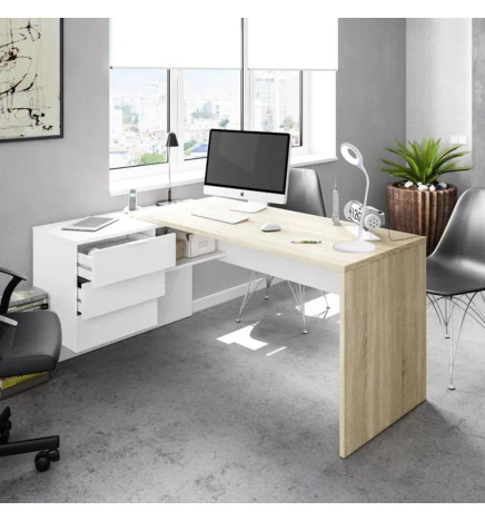 Lampada Scrivania LED - 9W - ALESUND - Flessibile bianco - CCT -  Batteria Litio - Dimmerabile