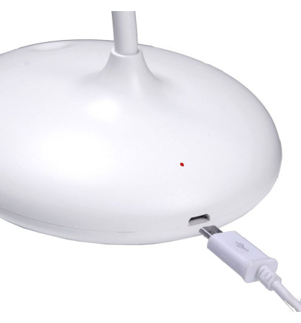 Lampada Scrivania LED - 9W - ALESUND - Flessibile bianco - CCT -  Batteria Litio - Dimmerabile