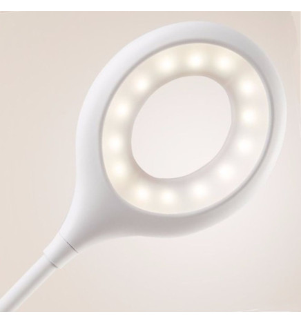 Lampada Scrivania LED - 9W - ALESUND - Flessibile bianco - CCT -  Batteria Litio - Dimmerabile