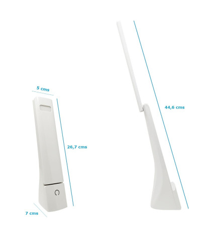 LED desk lamp - 9W - ALESUND - White Flexo - CCT