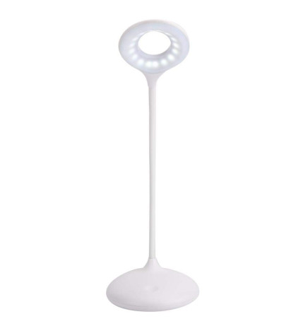Lampada Scrivania LED - 9W - ALESUND - Flessibile bianco - CCT -  Batteria Litio - Dimmerabile