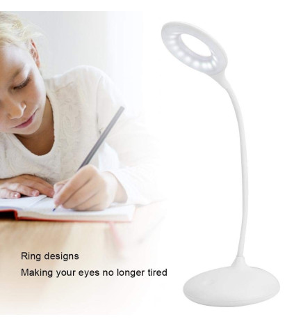 Lampada Scrivania LED - 9W - ALESUND - Flessibile bianco - CCT -  Batteria Litio - Dimmerabile