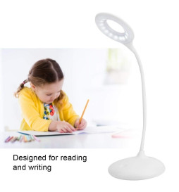 Lampada Scrivania LED - 9W - ALESUND - Flessibile bianco - CCT -  Batteria Litio - Dimmerabile