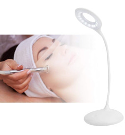 Lampada Scrivania LED - 9W - ALESUND - Flessibile bianco - CCT -  Batteria Litio - Dimmerabile